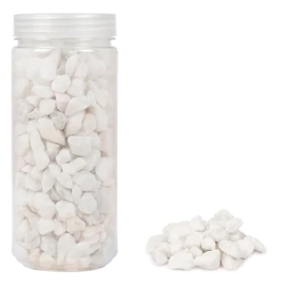 Image of Heku 30336 01: White Decorative Stones, 750 g, in Resealable Tin
