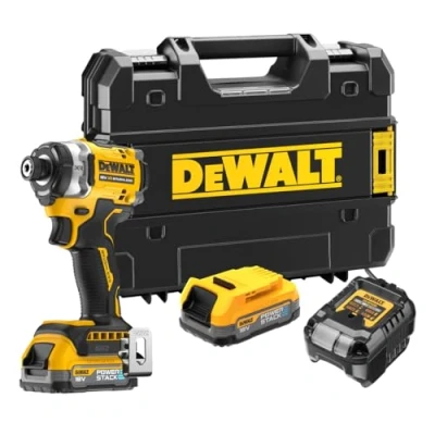 Image of DeWalt DCF860E2T 18V XR Cordless Brushless Impact Driver with 2 x 1.7Ah Powerstack Batteries, Charger &amp; TSTAK Case