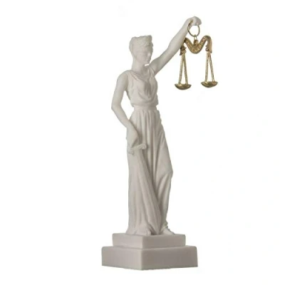 Image of BeautifulGreekStatues GREEK GODDESS THEMIS STATUE FIGURINE BLIND LADY JUSTICE SCULPTURE LAWYER GIFT
