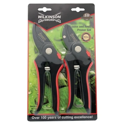 Image of Wilkinson Sword Bypass and Anvil Pruner Set Twin Pack