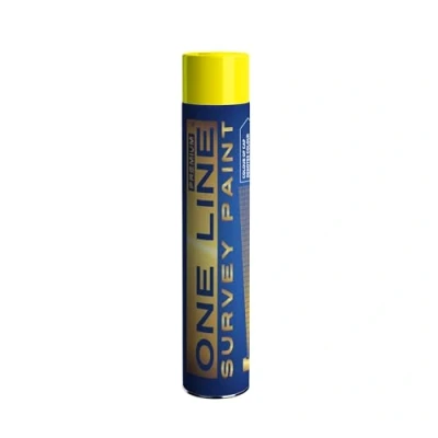 Image of Line Marker Survey Spray Paint, 750ml Can, Covers up to 100m (Yellow)