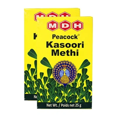 Image of MDH Kasoori Methi Leaves Peacock 25g Indian Origin No Color Added (Pack of 2)