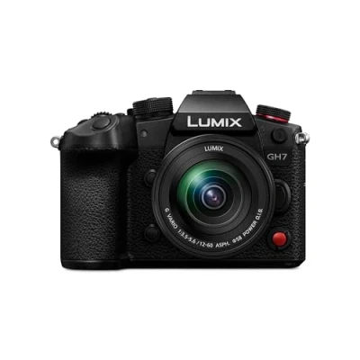 Image of Panasonic Lumix DC GH7ME Micro Four Thirds Mirrorless Camera with G Vario H FS12060 Lens, 25.2MP, C4K/4K 4:2:2 60/50p Video, Phase Hybrid AF, Active IS, ProRes RAW HQ, OLED Viewfinder, Black