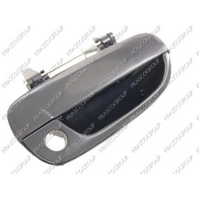 Image of 8266025000CA Door Handle PRASCO HN0168001 outer, Right Front black Smooth HYUNDAI: ACCENT 2