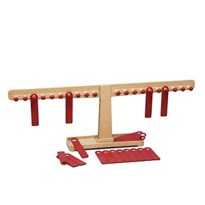 Image of WISSNER 080370.000 Number and Arithmetic Balance, Red/Natural Colours