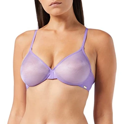 Image of Gossard Women&#039;s Glossies Sheer Moulded Bra, Violet, 30B