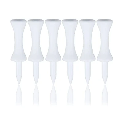 Image of Zivisk White Golf Tees Plastic 51MM Castle 2 inch 100 Count