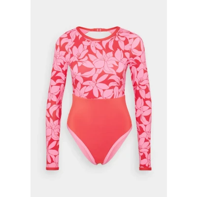 Image of Roxy Khloe Onesie Swimsuit, Women&#039;s, Size: XL, Tomato
