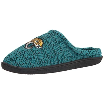 Image of FOCO Men&#039;s NFL Logo Poly Knit Cup Sole Slippers, Team Color, 9 1572