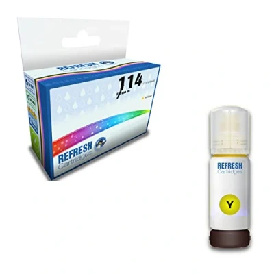 Image of Refresh Cartridges Remanufactured Ink Cartridge Replacement for Epson 114 (Yellow)