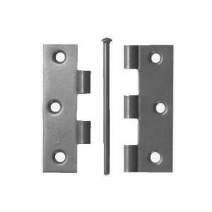 Image of 75mm 3&quot; No.1840 Light Butt Hinges Loose Pin BZP