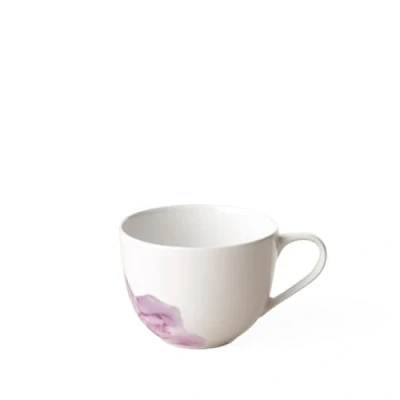 Image of Villeroy &amp; Boch Rose Garden Coffee Cup, 160 ml, Premium Porcelain, White/Pink