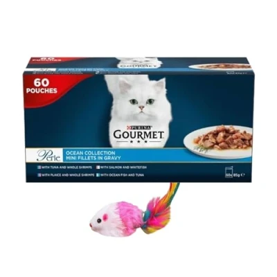 Image of Gourmet Perle Ocean Collection Mini Fillets in Gravy 60 x 85g (5100g)