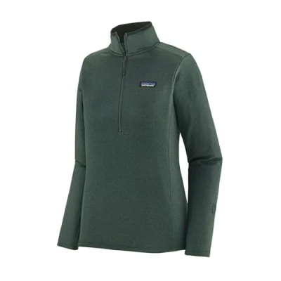 Image of PATAGONIA 40505 NGRX W&#039;s R1 Daily Zip Neck Sweatshirt Women&#039;s Nouveau Green Northern X Dye Size S