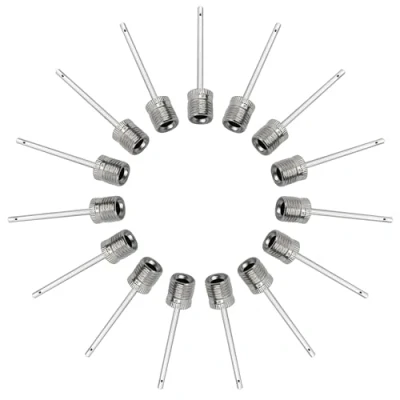 Image of Mobi Lock Ball Pump Inflation Needle (Pack of 15) Stainless Steel Air Needles Ideal for Blowing Up Football, Basketball, Volleyball, and All Other Sports Balls