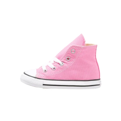 Image of Converse Chuck Taylor ALL STAR Hightop trainers for kids, Size: 2K, Pink Textile