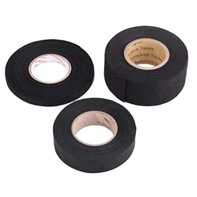 Image of Auto Stof Tape Motorcycle Multi Function Car Self Adhesive Harness Tape, Black(9Mm*15M)