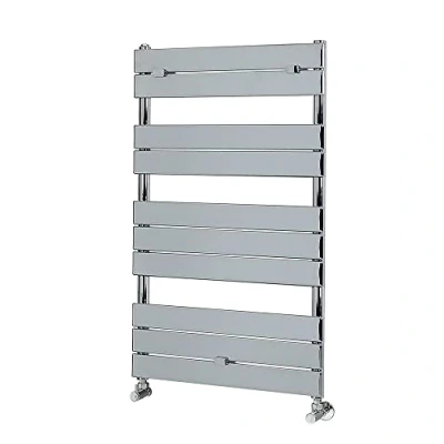 Image of Milano Lustro Chrome Flat Panel Heated Towel Rail 1000mm x 600mm