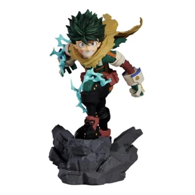 Image of Banpresto Izuku Midoriya My Hero Academia Collectible Action Figure Combination Battle Finale, 13 cm BP28574P Multicolor, Optimo for Anime Fans