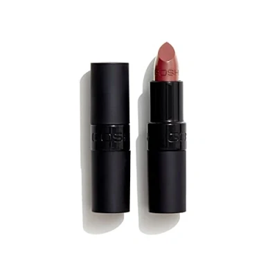 Image of GOSH Velvet touch lipstick with extra colour pigments for an intense and long lasting result, reflective particles the glossy look, vitamin E nourished lips, 122 nougat
