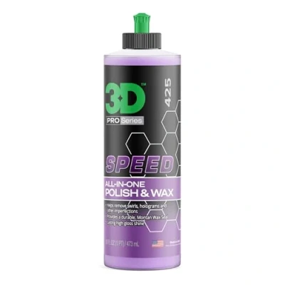 Image of 3D Speed Car Scratch Remover Polish &amp; Wax 16oz All in One Remover, Swirl Correction Sealant Protection with Glossy Shine