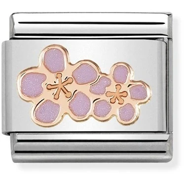 Image of Nomination Rose Gold Peach Blossom Charm