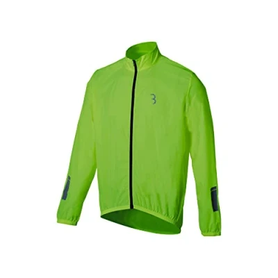 Image of BBB Cycling BBW 148 BaseShield Jacket, Lightweight Waterproof and Wind Repellant, for Mountain, Road, Urban Biking XXX Large (Neon Yellow)