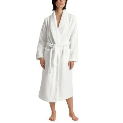 Image of CALIDA Women&#039;s Cosy Shower Bathrobe, Opaque, Coal, 36 38