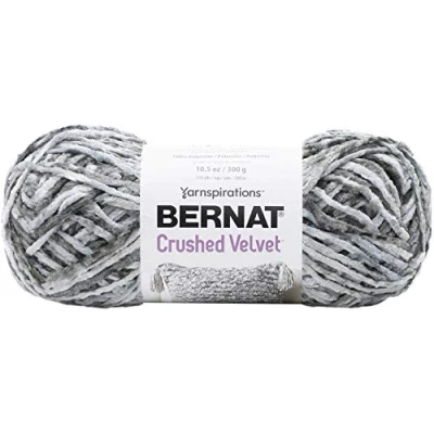 Image of Bernat Crushed Velvet, Soft Grey, 300g