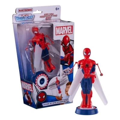 Image of Character Options flying Heroes hover and Spin Spider Man action toy, Electronic real action! Hand controlled action, Boys aged 6+