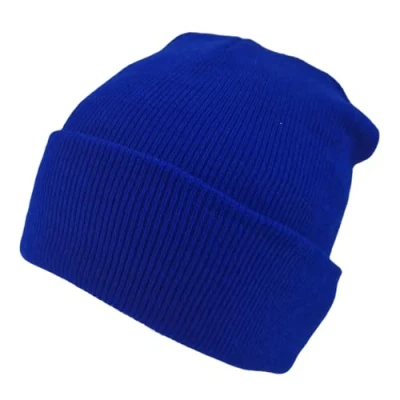 Image of 20 x Beanie Hat Plain Royal Blue Soft Comfortable Casual for Men Women Warm Knitted Winter Woolly Skully Ski Headwear