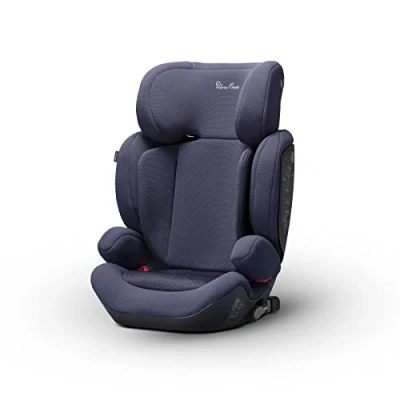 Image of Silver Cross Discover Car Seat High Back Booster Travel Isofix Adjustable 3yrs 12yrs Navy