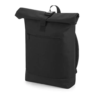 Image of BagBase BG855BLAC Roll top Backpack Black Bg855 Black, M