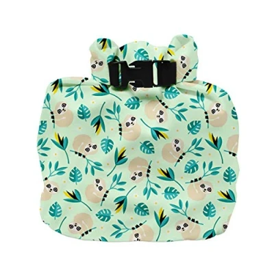 Image of Bambino Mio, Out &amp; About Wet Bag Travel, Waterproof, Reusable Nappy Storage Bag, Swinging Sloth