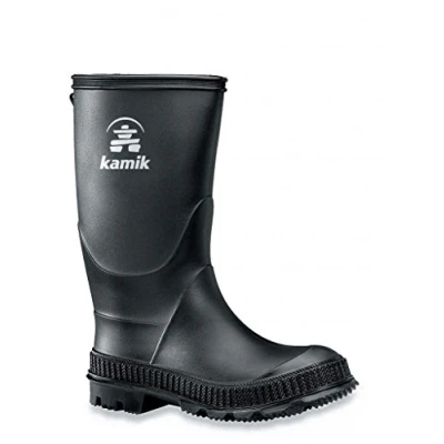 Image of Kamik Unisex Kids’ Stomp Wellington Boots, Black (Black Noir), 5.5 UK (23 EU)(6 US)