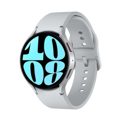 Image of Samsung Galaxy Watch6 Smart Watch, Fitness Tracker, Bluetooth, 44mm, Silver, 3 Year Extended Warranty (UK Version)