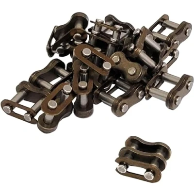 Image of Young Wolf 20X Motorcycle 25H Chain Master Link Connecting Steel Roller Links Replacement Repair Parts