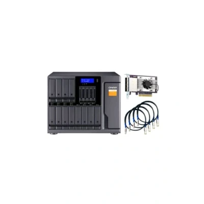 Image of QNAP TL D1600S 16 Bay SATA 6Gbps JBOD Storage Enclosure.PCIe Interface Card (QXP 1600eS) Included