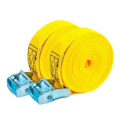 Image of PONSA T35 Professional Cambuckle. Lashing Strap for motorbike trailers. 150&#039;&#039; (4 m) length, 1,4&quot; (35 mm) Wide. 027048035108