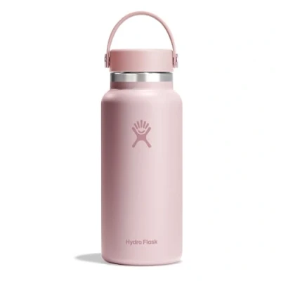 Image of HYDRO FLASK Wide Mouth Water Bottle 946 ml (32 oz) Vacuum Insulated Stainless Steel with Leak Proof Flex Cap and Powder Coat Trillium