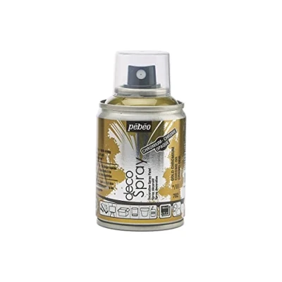 Image of PEBEO 93782 100ml Deco Spray, Acrylic, Gold Chromium, 10.5 x 5.2 cm