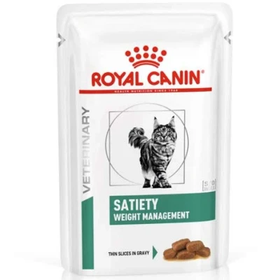 Image of Royal Canin Satiety Weight Loss Support Veterinary Health Nutrition Cat Food 48 x 85g pouches