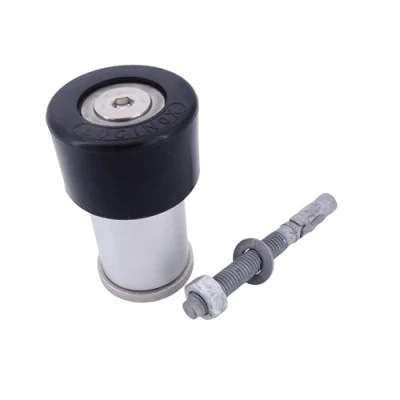 Image of Loci Nox Doors Stopper Torpuffer Base Gate Stop Aluminium Height: 6 14 cm, 1 Stück