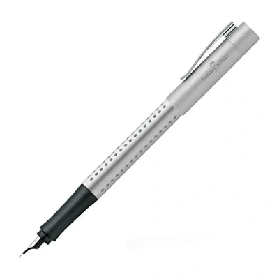 Image of Faber Castell Grip 2011 Fountain Pen, EF Nib Silver