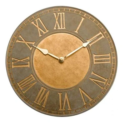 Image of Smart Garden Battery Powered Horus Outdoor Quartz Wall Clock 12 Inch