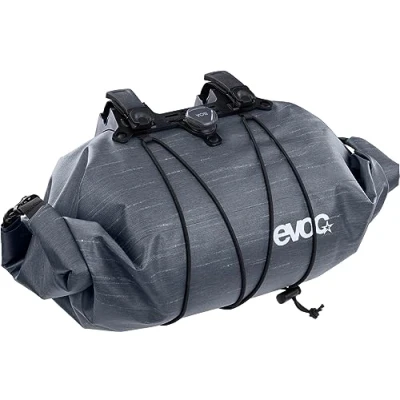 Image of EVOC handlebar PACK BOA WP 9, bag (rollable opening, fit system, reflective logo print, volume: 9l, weight: 350 g, dimensions: 20 x 35 cm), Carbon Grey