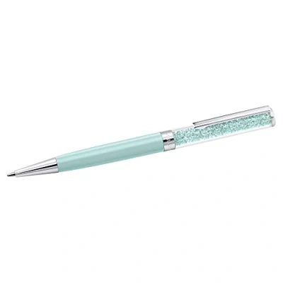 Image of Swarovski Crystalline Ballpoint Pen, Black Ink in Mint Coloured Casing, Crystal Design, from the Collection