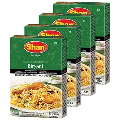Image of Shan Biryani Masala, 1.76 oz / 50 g, 4 Pack