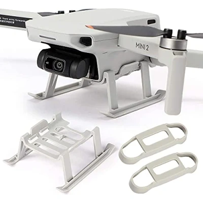 Image of MMOBIEL drone Propeller Holder Guards and Landing Gear for DJI Mini 2 Mavic Props protector leg Gray