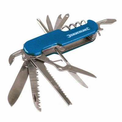 Image of Silverline Pocket Knife 14 Function 75mm